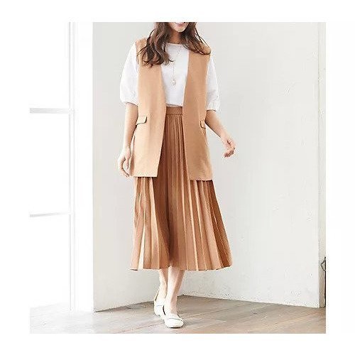 【エニー/ANY】の【ウエストゴム】リネンライクエアーヴィンテージ プリーツスカート インテリア・キッズ・メンズ・レディースファッション・服の通販 founy(ファニー) ファッション Fashion レディースファッション Fashion for Women スカート Skirts プリーツスカート / 上品フェミニンスタイル Pleated Skirts セットアップ Set-Up, Coordinated Outfit フレア Flare, Flared プリーツ Pleats, Pleated リネン Linen, Linen Fabric ライトモカ|ID: prp329100004806092 ipo3291000000034875058