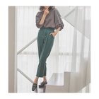 【エニー/ANY】の【セットアップ対応/ウエストゴム】イージィケア美脚テーパードパンツ 人気、トレンドファッション・服の通販 founy(ファニー) ファッション Fashion レディースファッション Fashion for Women セットアップ Matching Sets レディースパンツ・ボトムス Pants & Trousers / Bottoms セットアップ Set-Up, Coordinated Outfit センター Center, Center Line フラット Flat, Flat Shoes ワイド Wide, Wide Fit ビジネス 仕事 通勤 Business / Work / Commuting thumbnail グリーン|ID: prp329100004806116 ipo3291000000034875278