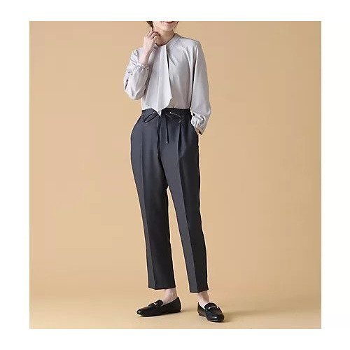 【エニー/ANY】の【セットアップ対応/ウエストゴム】イージィケア美脚テーパードパンツ インテリア・キッズ・メンズ・レディースファッション・服の通販 founy(ファニー) ファッション Fashion レディースファッション Fashion for Women セットアップ Matching Sets レディースパンツ・ボトムス Pants & Trousers / Bottoms セットアップ Set-Up, Coordinated Outfit センター Center, Center Line フラット Flat, Flat Shoes ワイド Wide, Wide Fit ビジネス 仕事 通勤 Business / Work / Commuting グレー|ID: prp329100004806116 ipo3291000000034875280