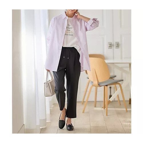 【エニー/ANY】の【ウエストゴム/ストレッチ/セットアップ可】イージィケアストレッチテーパードパンツ インテリア・キッズ・メンズ・レディースファッション・服の通販 founy(ファニー) ファッション Fashion レディースファッション Fashion for Women セットアップ Matching Sets レディースパンツ・ボトムス Pants & Trousers / Bottoms ストレッチ Stretch, Stretchy Fabric セットアップ Set-Up, Coordinated Outfit セレモニー Ceremony フラット Flat, Flat Shoes ビジネス 仕事 通勤 Business / Work / Commuting ブラック|ID: prp329100004806120 ipo3291000000034875323