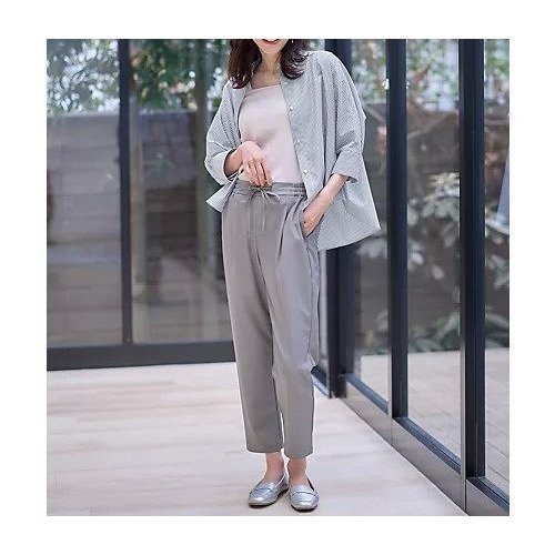 【エニー/ANY】の【ウエストゴム/ストレッチ/セットアップ可】イージィケアストレッチテーパードパンツ インテリア・キッズ・メンズ・レディースファッション・服の通販 founy(ファニー) ファッション Fashion レディースファッション Fashion for Women セットアップ Matching Sets レディースパンツ・ボトムス Pants & Trousers / Bottoms ストレッチ Stretch, Stretchy Fabric セットアップ Set-Up, Coordinated Outfit セレモニー Ceremony フラット Flat, Flat Shoes ビジネス 仕事 通勤 Business / Work / Commuting グレー|ID: prp329100004806120 ipo3291000000034875328