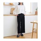 【エニー/ANY】の【ウエストゴム】イージケア美脚パンツ ワイド 人気、トレンドファッション・服の通販 founy(ファニー) ファッション Fashion レディースファッション Fashion for Women パンツ Pants & Trousers ストレッチ Stretch, Stretchy Fabric フラット Flat, Flat Shoes ポケット Pocket, Pocket Detail ワイド Wide, Wide Fit 吸水 Absorbent, Quick-Dry ビジネス 仕事 通勤 Business / Work / Commuting thumbnail ブラック|ID: prp329100004806141 ipo3291000000034875567