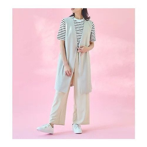 【エニー/ANY】の【ウエストゴム】イージケア美脚パンツ ワイド インテリア・キッズ・メンズ・レディースファッション・服の通販 founy(ファニー) ファッション Fashion レディースファッション Fashion for Women パンツ Pants & Trousers ストレッチ Stretch, Stretchy Fabric フラット Flat, Flat Shoes ポケット Pocket, Pocket Detail ワイド Wide, Wide Fit 吸水 Absorbent, Quick-Dry ビジネス 仕事 通勤 Business / Work / Commuting サンドベージュ|ID: prp329100004806141 ipo3291000000034875569