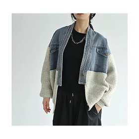 【スタイルデリ/STYLE DELI】 【BLK001】デニムルーズニットジャケット人気、トレンドファッション・服の通販 founy(ファニー) ファッション Fashion レディースファッション Fashion for Women アウター Coat / Outerwear Collection レディースジャケット・軽アウター Jackets インナー Innerwear 秋 Autumn カーディガン Cardigan, Knitwear コンビ Combo, Combination Style ジャケット Jacket, Outerwear スウェット / スエット Sweatshirt, Sweatwear デニム Denim, Jeans Material ドッキング Docking, Mixed Material バランス Balance, Style Balance パーカー Hoodie, Parka フラップ Flap, Flap Pocket ベーシック Basic, Essential ポケット Pocket, Pocket Detail モノトーン Monotone, Black and White ワイド Wide, Wide Fit 冬 Winter / This Winter おすすめ Recommended / Our Picks |ID:prp329100004806256