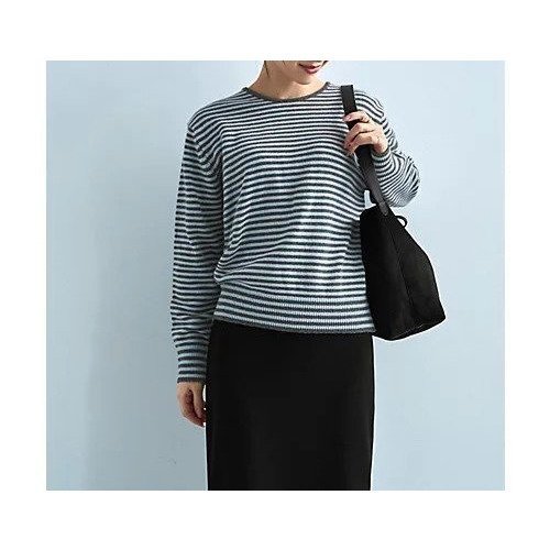 【スタイルデリ/STYLE DELI】の【LUXE】カラーボーダーウールニット インテリア・キッズ・メンズ・レディースファッション・服の通販 founy(ファニー) ファッション Fashion レディースファッション Fashion for Women トップス・カットソー Cut & Sew Tops ニット Knit Tops & Sweaters カットソー Cut and Sewn Top サロペット Overalls, Salopette シンプル Simple, Minimal ジャケット Jacket, Outerwear ストレート Straight, Straight Cut スリット Slit, Slit Detail トリミング Trimming, Decorative Edge 長袖 Long Sleeve, Full Sleeve パープル Purple, Violet ボーダー Border, Stripe ミックス Mix, Mixed Style ミドル Middle Length, Mid Height 無地 Plain, Solid Color エレガント 上品 Elegant グレーミックス|ID: prp329100004807416 ipo3291000000034885378