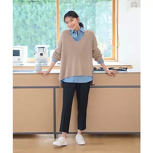 【エニー/ANY】の【ウエストゴム/ストレッチ/裏起毛】シークレットウォーム テーパードパンツ インテリア・キッズ・メンズ・レディースファッション・服の通販 founy(ファニー) ファッション Fashion レディースファッション Fashion for Women パンツ Pants & Trousers くるぶし Ankle-Length ストレッチ Stretch, Stretchy Fabric センター Center, Center Line ピーチ Peach, Soft Touch ポケット Pocket, Pocket Detail ミックス Mix, Mixed Style 楽ちん Easy Fit, Comfortable ワイド Wide, Wide Fit ブラック|ID: prp329100004807427 ipo3291000000034885452