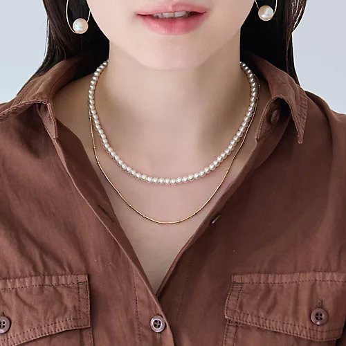 【フィービィー/phoebe】の2wayダブルラインパールチェーンネックレス インテリア・キッズ・メンズ・レディースファッション・服の通販 founy(ファニー) ファッション Fashion レディースファッション Fashion for Women ジュエリー Jewelry ネックレス Necklaces & Pendants エレガント 上品 Elegant シンプル Simple, Minimal チェーン Chain, Chain Strap ネックレス Necklace, Pendant Necklace パール Pearl, Pearl Accent ホワイト|ID: prp329100004807441 ipo3291000000034885550