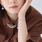 【フィービィー/phoebe】のスリムチェーンパールスライドブレスレット シルバー|ID: prp329100004807455 ipo3291000000034885635