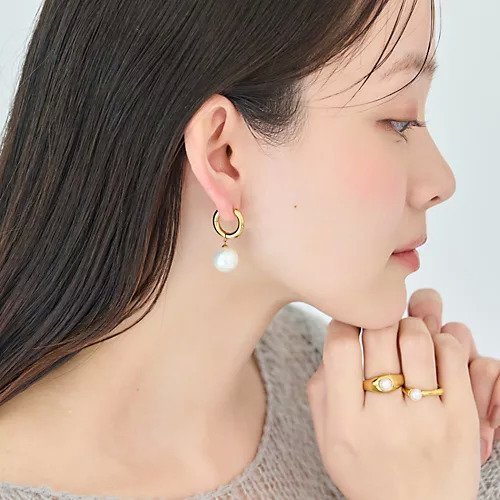 【フィービィー/phoebe】の【金属アレルギー対応】カルチャードパールフープピアス/ステンレス/大ぶり/存在感◎/主役級 人気、トレンドファッション・服の通販 founy(ファニー) ファッション Fashion レディースファッション Fashion for Women アクセサリー Fashion Accessories クール Cool, Chic パール Pearl, Pearl Accent フォーマル Formal, Dressy フープ Hoop, Hoop Earrings モチーフ Motif, Design Theme エレガント 上品 Elegant other-2|ID: prp329100004807466 ipo3291000000034885712