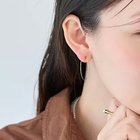 【フィービィー/phoebe】の【痛くないシリーズ】ファセットスリムフープライトフィットイヤリング ゴールド|ID: prp329100004807469 ipo3291000000034885737