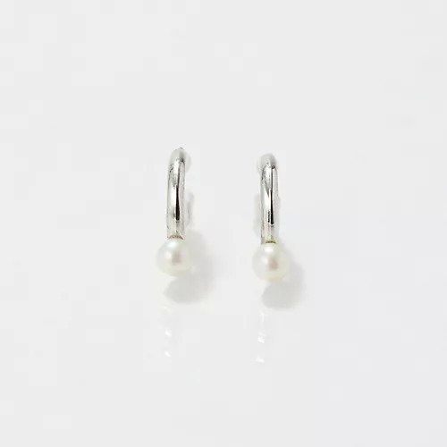 【フィービィー/phoebe】の【痛くないシリーズ/金属アレルギー対応】ソロパールフープライトフィットイヤリング/ニッケルフリー インテリア・キッズ・メンズ・レディースファッション・服の通販 founy(ファニー) ファッション Fashion レディースファッション Fashion for Women ジュエリー Jewelry ファッションリング Fashion Rings イヤリング・フープ・ドロップタイプ Hoop, Drop & Clip Earrings イヤリング Earrings シンプル Simple, Minimal パール Pearl, Pearl Accent フープ Hoop, Hoop Earrings モチーフ Motif, Design Theme エレガント 上品 Elegant 軽量 Lightweight, Ultra Light シルバー|ID: prp329100004807471 ipo3291000000034885749