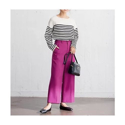 【エニー/ANY】の【ウエストゴム/ストレッチ/裏起毛】シークレットウォーム ワイド インテリア・キッズ・メンズ・レディースファッション・服の通販 founy(ファニー) ファッション Fashion レディースファッション Fashion for Women ストレッチ Stretch, Stretchy Fabric センター Center, Center Line ピーチ Peach, Soft Touch ポケット Pocket, Pocket Detail ミックス Mix, Mixed Style 楽ちん Easy Fit, Comfortable ワイド Wide, Wide Fit パープル|ID: prp329100004807483 ipo3291000000034885845