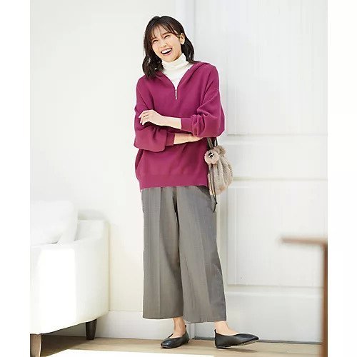 【エニー/ANY】の【ウエストゴム/ストレッチ/裏起毛】シークレットウォーム ワイド インテリア・キッズ・メンズ・レディースファッション・服の通販 founy(ファニー) ファッション Fashion レディースファッション Fashion for Women ストレッチ Stretch, Stretchy Fabric センター Center, Center Line ピーチ Peach, Soft Touch ポケット Pocket, Pocket Detail ミックス Mix, Mixed Style 楽ちん Easy Fit, Comfortable ワイド Wide, Wide Fit ベージュ千鳥|ID: prp329100004807483 ipo3291000000034885847