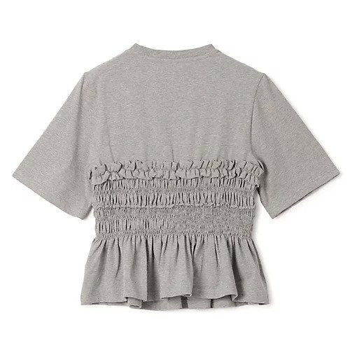 【セシリー バンセン/CECILIE BAHNSEN】のVILDE T-SHIRT JERSEY 人気、トレンドファッション・服の通販 founy(ファニー) ファッション Fashion レディースファッション Fashion for Women トップス・カットソー Cut & Sew Tops シャツ・ブラウス・オフィスカジュアル Elegant Blouses & Button-Ups ロングTシャツ・Tシャツ Longline T-Shirts & Tees ギャザー Gathered, Ruffled コンパクト Compact, Small Size フリル Frill, Ruffle ペプラム Peplum, Flared Hem ボトム Bottoms, Lower Wear 洗える Machine Washable other-2|ID: prp329100004808657 ipo3291000000035904796