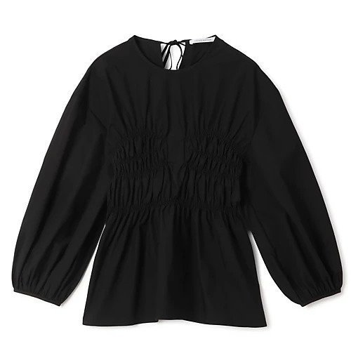 【セシリー バンセン/CECILIE BAHNSEN】のCAMRYN TOP COTTON インテリア・キッズ・メンズ・レディースファッション・服の通販 founy(ファニー) 　ファッション　Fashion　レディースファッション　Fashion for Women　ギャザー　Gathered, Ruffled　フェミニン　Feminine, Girly　リボン　Ribbon, Bow　洗える　Machine Washable　BLACK|ID: prp329100004808670 ipo3291000000035904766