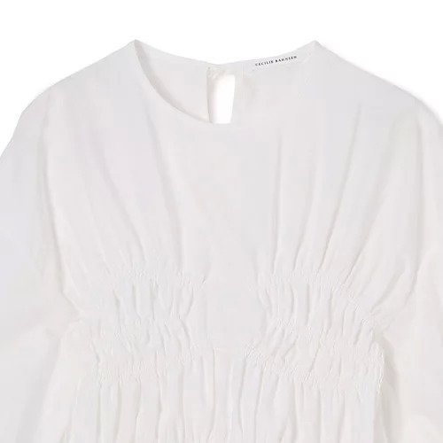 【セシリー バンセン/CECILIE BAHNSEN】のCAMRYN TOP COTTON 人気、トレンドファッション・服の通販 founy(ファニー) 　ファッション　Fashion　レディースファッション　Fashion for Women　ギャザー　Gathered, Ruffled　フェミニン　Feminine, Girly　リボン　Ribbon, Bow　洗える　Machine Washable　other-3|ID: prp329100004808670 ipo3291000000035904770