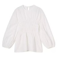 【セシリー バンセン/CECILIE BAHNSEN】のCAMRYN TOP COTTON 人気、トレンドファッション・服の通販 founy(ファニー) ファッション Fashion レディースファッション Fashion for Women ギャザー Gathered, Ruffled フェミニン Feminine, Girly リボン Ribbon, Bow 洗える Machine Washable |ID:prp329100004808670