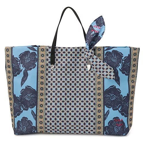 【トーガ トゥ/TOGA TOO】のPrint tote bag インテリア・キッズ・メンズ・レディースファッション・服の通販 founy(ファニー) ファッション Fashion レディースファッション Fashion for Women バッグ Bags 2026年 2026 クラシカル Classical, Vintage-Inspired クラシック Classic, Timeless Style スカーフ Scarf, Neckwear メタル Metal, Metal Parts リボン Ribbon, Bow 軽量 Lightweight, Ultra Light L.BLUE|ID: prp329100004808708 ipo3291000000034897481