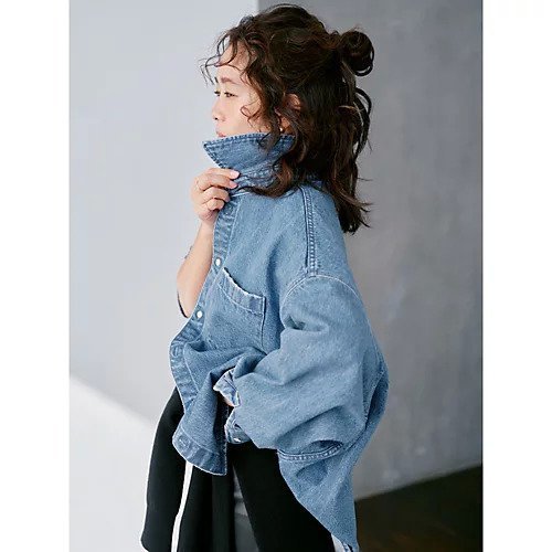 【アッパー ハイツ/upper hights】の【樋口かほりさん別注】THE MOSS (OVER SHIRTS) 人気、トレンドファッション・服の通販 founy(ファニー) ファッション Fashion レディースファッション Fashion for Women トップス・カットソー Cut & Sew Tops シャツ・ブラウス・オフィスカジュアル Elegant Blouses & Button-Ups インナー Innerwear セットアップ Set-Up, Coordinated Outfit タートルネック Turtleneck, High Neck デニム Denim, Jeans Material ポケット Pocket, Pocket Detail 別注 Limited Edition, Custom Order 洗える Machine Washable other-3|ID: prp329100004809937 ipo3291000000034909261