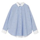 【ミュベール/MUVEIL】のレター刺繍シャツブラウス blue|ID: prp329100004809939 ipo3291000000036277382