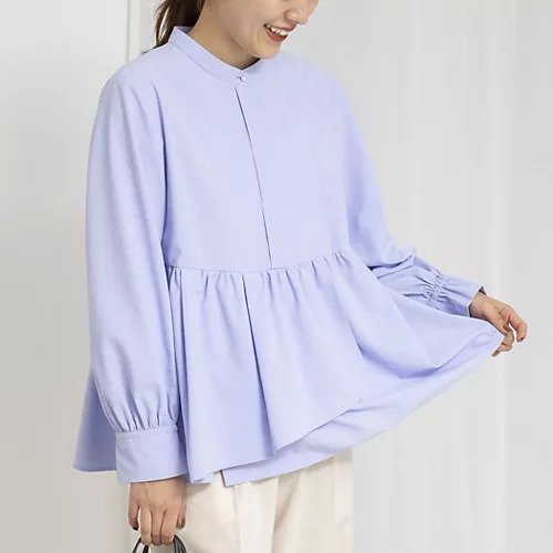 【ノーリーズ/NOLLEY'S】のウォッシャブルイレギュラーヘムブラウス インテリア・キッズ・メンズ・レディースファッション・服の通販 founy(ファニー) ファッション Fashion レディースファッション Fashion for Women トップス・カットソー Cut & Sew Tops シャツ・ブラウス・オフィスカジュアル Elegant Blouses & Button-Ups 2026年 2026 おすすめ Recommended / Our Picks イレギュラー Irregular Design オケージョン Occasion Wear パール Pearl, Pearl Accent 吸水 Absorbent, Quick-Dry サックス|ID: prp329100004809944 ipo3291000000034909485