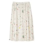 【ミュベール/MUVEIL】の落書きプリントプリーツスカート ecru|ID: prp329100004809981 ipo3291000000034910513