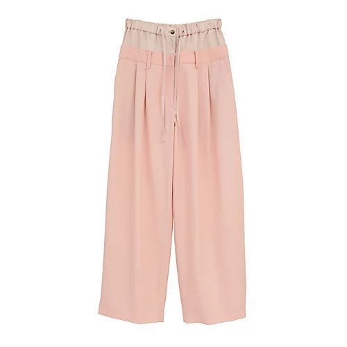 【クラネ/CLANE】のW WAIST WIDE SLACKS 人気、トレンドファッション・服の通販 founy(ファニー) ファッション Fashion レディースファッション Fashion for Women インナー Innerwear ドッキング Docking, Mixed Material ドローストリング Drawstring, Pull Cord エレガント 上品 Elegant other-2|ID: prp329100004809986 ipo3291000000034910666