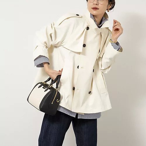 【ノーリーズ/NOLLEY'S】のNMPウォッシャブルショートトレンチコート インテリア・キッズ・メンズ・レディースファッション・服の通販 founy(ファニー) ファッション Fashion レディースファッション Fashion for Women アウター Coat / Outerwear Collection コート・ロングコート・ピーコート Long Coats, Peacoats & More トレンチコート / 春秋の定番アウター Trench Coats ヴィンテージ Vintage Style 春 Spring 吸水 Absorbent, Quick-Dry ショート Short, Short Length スタンド Stand Collar, Upright Stand ダッフルコート Duffle Coat, Toggle Coat トレンチ Trench, Trench Coat 定番 Standard, Basic Item ロング Long, Long-Length S/S・春夏 SS, Spring/Summer, Warm Season 日本製 Made In Japan 夏 Summer 2026年 2026 オフホワイト|ID: prp329100004810003 ipo3291000000034910896