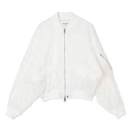 【ビューティフル ピープル/beautiful people】のnylon ripstop fan shape MA-1 blouson インテリア・キッズ・メンズ・レディースファッション・服の通販 founy(ファニー) ファッション Fashion レディースファッション Fashion for Women アウター Coat / Outerwear Collection ブルゾンジャケット・スポーティアウター Blouson Jackets MA-1ジャケット MA-1 Bomber Jackets / Flight Jackets コンパクト Compact, Small Size パターン Pattern, Design Print フォルム Silhouette, Form off white|ID: prp329100004810005 ipo3291000000034910905