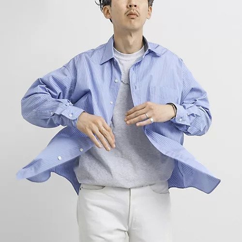 【ノーリーズ グッドマン/NOLLEY'S goodman / MEN】の《45th Limited Edition》【THOMAS MASON】レギュラーシャツ 26SS インテリア・キッズ・メンズ・レディースファッション・服の通販 founy(ファニー) 　ファッション　Fashion　メンズファッション　Fashion for Men　2026年　2026　レギュラー　Regular, Standard Fit　ブルー系その他|ID: prp329100004810010 ipo3291000000034910937