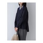 【ヒューマンウーマン/HUMAN WOMAN】の綿シルクローンウォッシャブルブラウス ネイビー|ID: prp329100004810950 ipo3291000000034920774