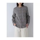 【ヒューマンウーマン/HUMAN WOMAN】の起毛チェックブラウス ブラウンチェック|ID: prp329100004810953 ipo3291000000034920790