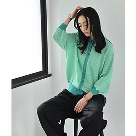 【スタイルデリ/STYLE DELI】の【BLK001】透かし編みバイカラー半袖カーディガン 人気、トレンドファッション・服の通販 founy(ファニー) ファッション Fashion レディースファッション Fashion for Women トップス・カットソー Cut & Sew Tops カーディガン・羽織り Layered Style Cardigans 春 Spring カーディガン Cardigan, Knitwear シアー Sheer, See-Through スリット Slit, Slit Detail 透かし Cut-Out, Lacework 定番 Standard, Basic Item バランス Balance, Style Balance ベーシック Basic, Essential 半袖 Short Sleeve, Half Sleeve ミックス Mix, Mixed Style おすすめ Recommended / Our Picks 夏 Summer 旅行 Travel |ID:prp329100004810969