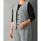【スタイルデリ/STYLE DELI】の【BLK001】カットライトツイードベスト ブルー|ID: prp329100004810975 ipo3291000000036263650