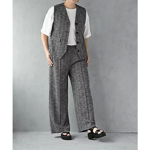 【スタイルデリ/STYLE DELI】の【BLK001】カットライトツイードパンツ インテリア・キッズ・メンズ・レディースファッション・服の通販 founy(ファニー) ファッション Fashion レディースファッション Fashion for Women パンツ Pants & Trousers オケージョン Occasion Wear 軽量 Lightweight, Ultra Light シンプル Simple, Minimal スウェット / スエット Sweatshirt, Sweatwear ストレッチ Stretch, Stretchy Fabric スリット Slit, Slit Detail セットアップ Set-Up, Coordinated Outfit センター Center, Center Line ツイード Twill, Twill Weave フロント Front, Front Design ベスト Vest, Waistcoat ポケット Pocket, Pocket Detail ミックス Mix, Mixed Style ワイド Wide, Wide Fit おすすめ Recommended / Our Picks 旅行 Travel エレガント 上品 Elegant セレモニー Ceremony ブラック|ID: prp329100004810985 ipo3291000000034921041