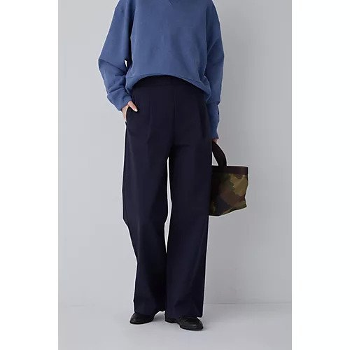 【ヒューマンウーマン/HUMAN WOMAN】のストレッチポンチワイドパンツ インテリア・キッズ・メンズ・レディースファッション・服の通販 founy(ファニー) ファッション Fashion レディースファッション Fashion for Women パンツ Pants & Trousers おすすめ Recommended / Our Picks カットソー Cut and Sewn Top シンプル Simple, Minimal スタンダード Standard, Basic スニーカー Sneakers, Trainers ダウン Down, Puffer ワイド Wide, Wide Fit ネイビー|ID: prp329100004810998 ipo3291000000034921124
