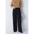 【ヒューマンウーマン/HUMAN WOMAN】のストレッチポンチワイドパンツ ブラック|ID: prp329100004810998 ipo3291000000034921126