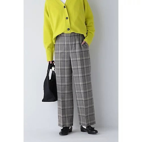 【ヒューマンウーマン/HUMAN WOMAN】の千鳥チェックセンタープレスパンツ 人気、トレンドファッション・服の通販 founy(ファニー) ファッション Fashion レディースファッション Fashion for Women パンツ Pants & Trousers おすすめ Recommended / Our Picks ショート Short, Short Length センター Center, Center Line チェック Check, Plaid, Tartan モノトーン Monotone, Black and White ワイド Wide, Wide Fit other-1|ID: prp329100004811001 ipo3291000000034921163