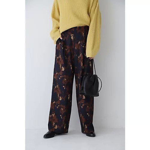 【ヒューマンウーマン/HUMAN WOMAN】のブラッシュプリントサテンパンツ インテリア・キッズ・メンズ・レディースファッション・服の通販 founy(ファニー) ファッション Fashion レディースファッション Fashion for Women パンツ Pants & Trousers おすすめ Recommended / Our Picks スタンダード Standard, Basic ストレート Straight, Straight Cut プリント Print, Printed Pattern ベーシック Basic, Essential エレガント 上品 Elegant A/W・秋冬 Autumn/Winter ブラウン|ID: prp329100004811004 ipo3291000000034921186