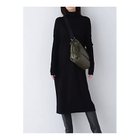 【ヒューマンウーマン/HUMAN WOMAN】のウール天竺タートルネックワンピース ブラック|ID: prp329100004811007 ipo3291000000034921205