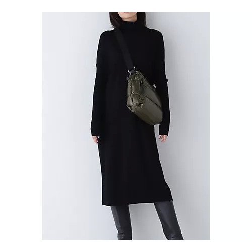 【ヒューマンウーマン/HUMAN WOMAN】のウール天竺タートルネックワンピース インテリア・キッズ・メンズ・レディースファッション・服の通販 founy(ファニー) ファッション Fashion レディースファッション Fashion for Women ワンピース Dresses おすすめ Recommended / Our Picks スタンダード Standard, Basic スニーカー Sneakers, Trainers スリット Slit, Slit Detail タートルネック Turtleneck, High Neck ハイネック High Neck, Mock Neck バランス Balance, Style Balance ロング Long, Long-Length ブラック|ID: prp329100004811007 ipo3291000000034921205