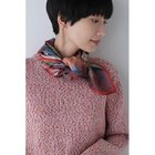 【ヒューマンウーマン/HUMAN WOMAN】のブラッシュプリントシルクスカーフ レッド|ID: prp329100004811026 ipo3291000000034921337