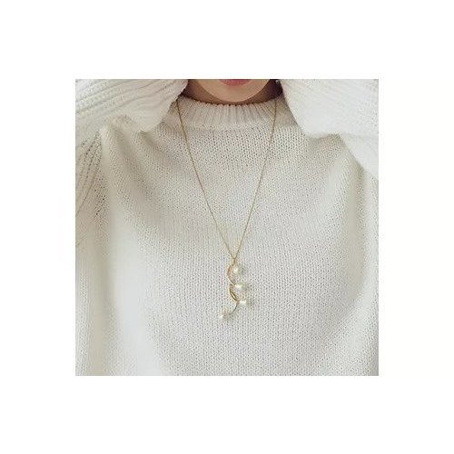 【ヒューマンウーマン/HUMAN WOMAN】のコットンパールネックレス 人気、トレンドファッション・服の通販 founy(ファニー) 　ファッション　Fashion　レディースファッション　Fashion for Women　ジュエリー　Jewelry　ネックレス　Necklaces & Pendants　チェーン　Chain, Chain Strap　ネックレス　Necklace, Pendant Necklace　パール　Pearl, Pearl Accent　 other-1|ID: prp329100004811029 ipo3291000000034921348