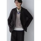 【ヒューマンウーマン/HUMAN WOMAN】のストレッチエアリードットコートジャケット チャコール|ID: prp329100004811034 ipo3291000000034921383