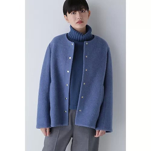 【ヒューマンウーマン/HUMAN WOMAN】のスライバーブルゾン インテリア・キッズ・メンズ・レディースファッション・服の通販 founy(ファニー) 　ファッション　Fashion　レディースファッション　Fashion for Women　アウター　Coat / Outerwear Collection　ブルゾンジャケット・スポーティアウター　Blouson Jackets　おすすめ　Recommended / Our Picks　イタリア　Italy　インナー　Innerwear　ショート　Short, Short Length　スタンダード　Standard, Basic　ドット　Polka Dot, Dot Pattern　ブルゾン　Blouson, Bomber Jacket　ボトム　Bottoms, Lower Wear　人気　Popular, Best Seller　ブルー|ID: prp329100004811039 ipo3291000000034921410