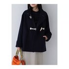 【ヒューマンウーマン/HUMAN WOMAN】のダブルモッサダッフルコート ネイビー|ID: prp329100004811040 ipo3291000000034921425