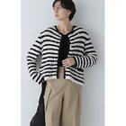 【ヒューマンウーマン/HUMAN WOMAN】の金ボタンニットジャケット アイボリー×ブラック|ID: prp329100004811043 ipo3291000000034921449