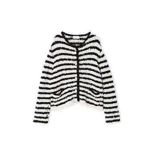 【ヒューマンウーマン/HUMAN WOMAN】の金ボタンニットジャケット 人気、トレンドファッション・服の通販 founy(ファニー) 　ファッション　Fashion　レディースファッション　Fashion for Women　アウター　Coat / Outerwear Collection　レディースジャケット・軽アウター　Jackets　おすすめ　Recommended / Our Picks　カーゴパンツ　Cargo Pants, Utility Pants　ジャケット　Jacket, Outerwear　スタンダード　Standard, Basic　ツイード　Twill, Twill Weave　デニム　Denim, Jeans Material　トレンド　Trend, Trending Now　パイピング　Piping, Trim Design　ボーダー　Border, Stripe　ポケット　Pocket, Pocket Detail　other-2|ID: prp329100004811043 ipo3291000000034921450