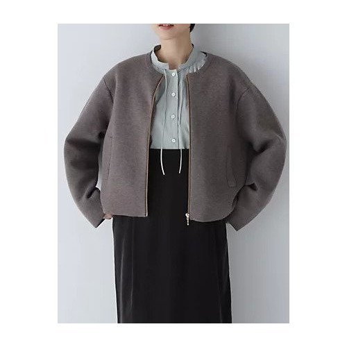 【ヒューマンウーマン/HUMAN WOMAN】のジップアップ接結ブルゾン インテリア・キッズ・メンズ・レディースファッション・服の通販 founy(ファニー) 　ファッション　Fashion　レディースファッション　Fashion for Women　アウター　Coat / Outerwear Collection　ブルゾンジャケット・スポーティアウター　Blouson Jackets　おすすめ　Recommended / Our Picks　ショート　Short, Short Length　ジップアップ　Zip-Up, Full Zip　スタンダード　Standard, Basic　スポーティ　Sporty, Casual Athletic　ブルゾン　Blouson, Bomber Jacket　秋　Autumn　モカ|ID: prp329100004811045 ipo3291000000034921460