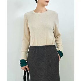 【スタイルデリ/STYLE DELI】のカラーレイヤードリブカットソートップス 人気、トレンドファッション・服の通販 founy(ファニー) ファッション Fashion レディースファッション Fashion for Women トップス・カットソー Cut & Sew Tops カットソー・ベーシックTシャツ Cut-and-Sewn Tops / Stretch Tees & Basics イエロー Yellow オレンジ Orange カットソー Cut and Sewn Top 切替 Switching, Contrast Panel サロペット Overalls, Salopette ジャケット Jacket, Outerwear ストレート Straight, Straight Cut スリット Slit, Slit Detail なめらか Smooth, Silky Texture 長袖 Long Sleeve, Full Sleeve ベスト Vest, Waistcoat ラウンド Round, Round Neck エレガント 上品 Elegant |ID:prp329100004812936